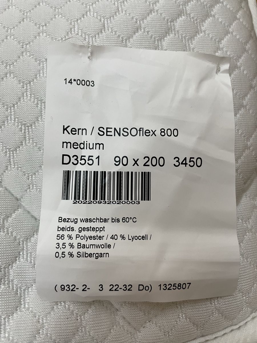 Materassi: Matratze 90 x 200 Sensoflex 800 – Usato da Ebmatingen venduto da Reva-Sue 3