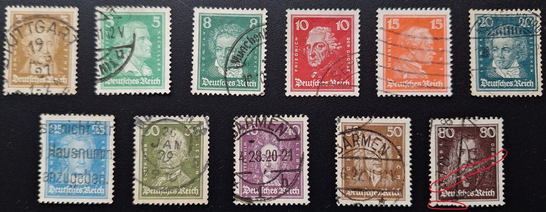 Tutti i francobolli: Deutsches Reich 1926 – Usato da Lohn-Ammannsegg venduto da konstrwu 1