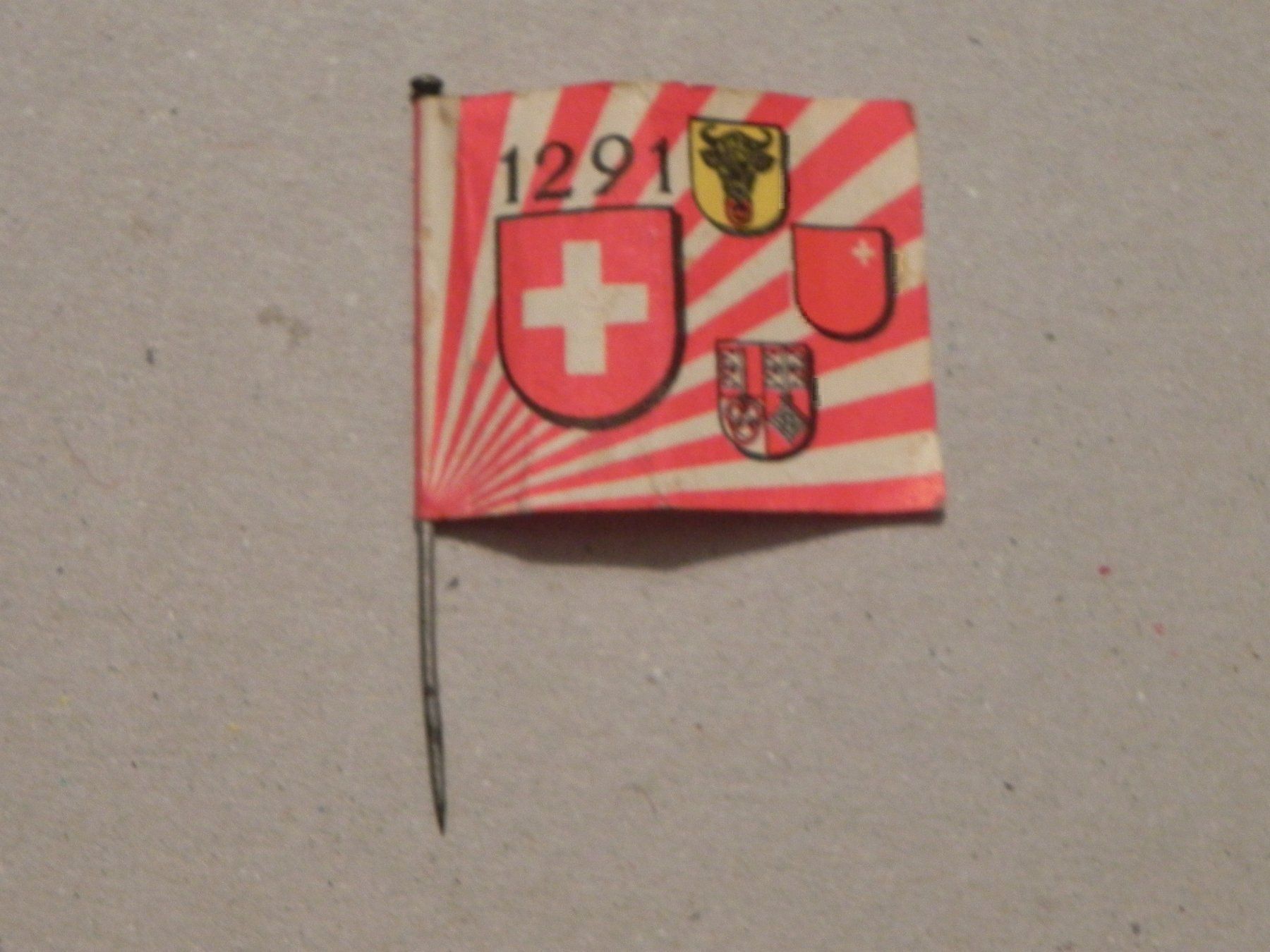 Plaketten & Abzeichen: Abzeichen 1. August Feier 1941 Jubiläum – Gebraucht aus Siebnen von krimsie