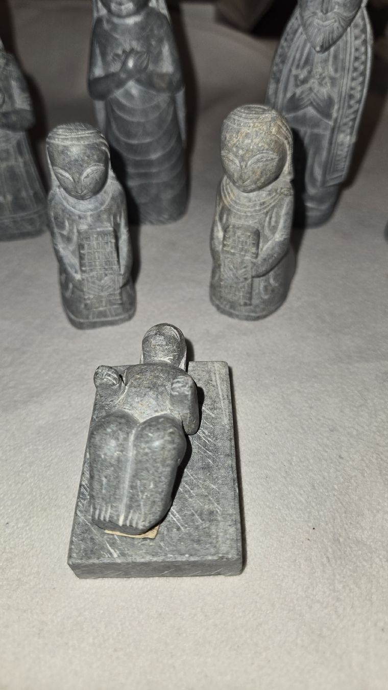 Figuren: Krippenfiguren Set aus Speckstein Indien  – Gebraucht aus Uzwil von BrokiFloh 2