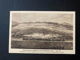 Frankreich 1946 AK Reproduktion 100 J Bahn Basel Strassbourg