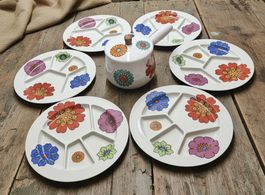 Villeroy & Boch Fleischfondue-Set „Prilblumen“ 🌼 – Vintage