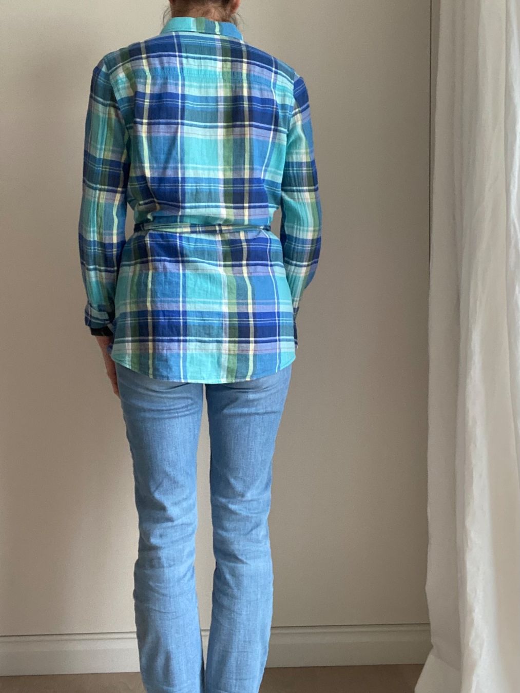 Abercrombie Camicette: Kariertes Hemd, türkis/blau – Nuovo (secondo la descrizione) da Oberrieden venduto da mar_8vmz 1