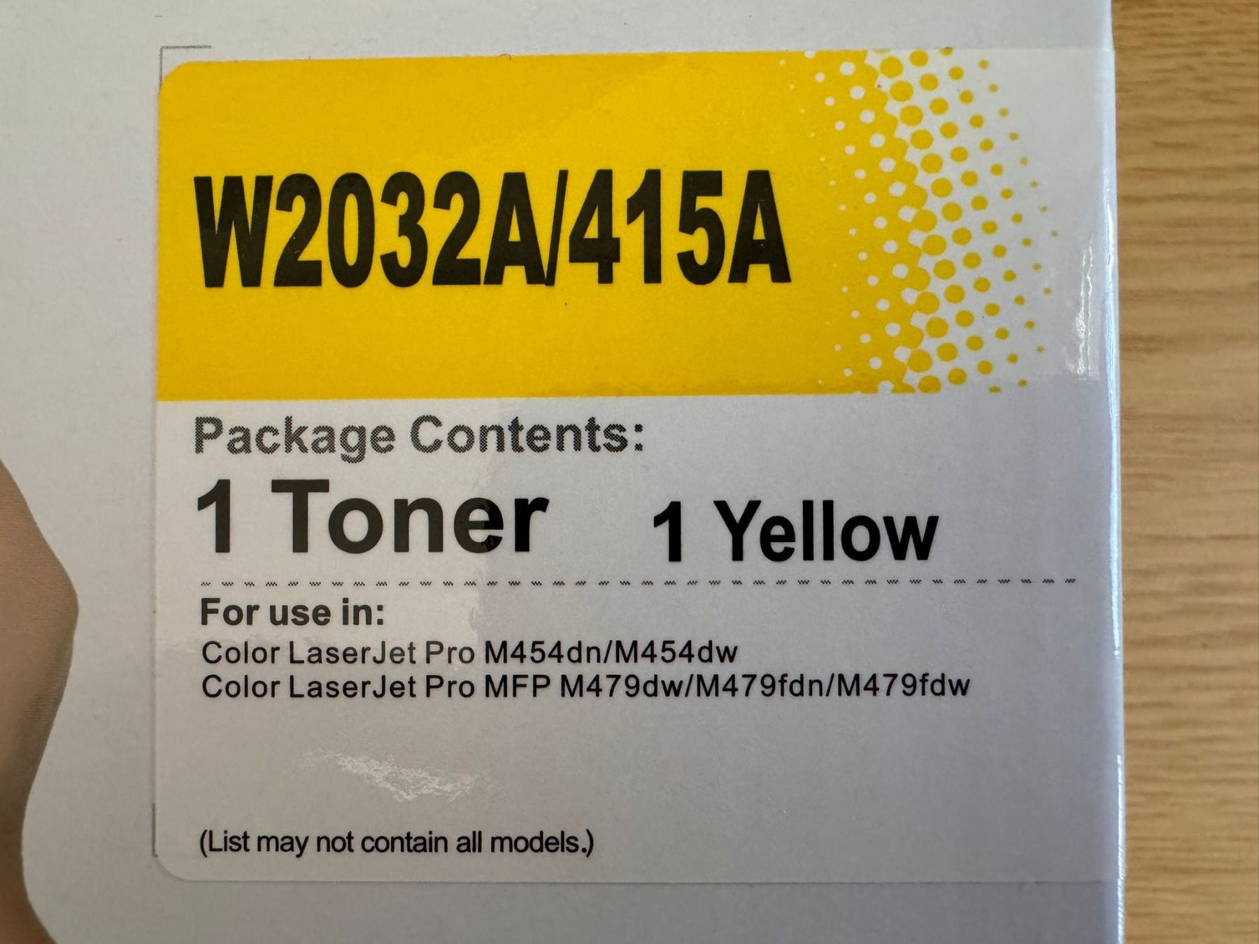 Cartucce per stampanti & toner: 4x Toner Color Laserjet Pro – Nuovo e nell'imballaggio originale da Lyss venduto da jan_7pzl 3