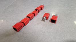 RJ45 Genderchanger Caps (Set von 8)