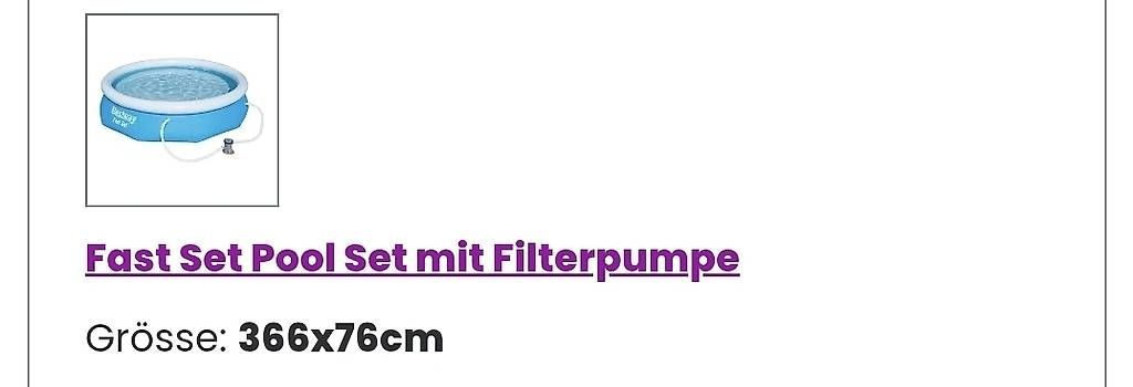 Bestway Schwimmbad: Bestway Fast Set Pool NEU – Neu und originalverpackt aus Oberlunkhofen von IsabelleK89 1