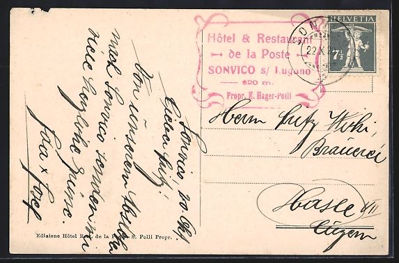 Cartes postales: Sonvico, Panorama e Denti della Vecchia – D'occasion à Berlin par bartko-reher 1