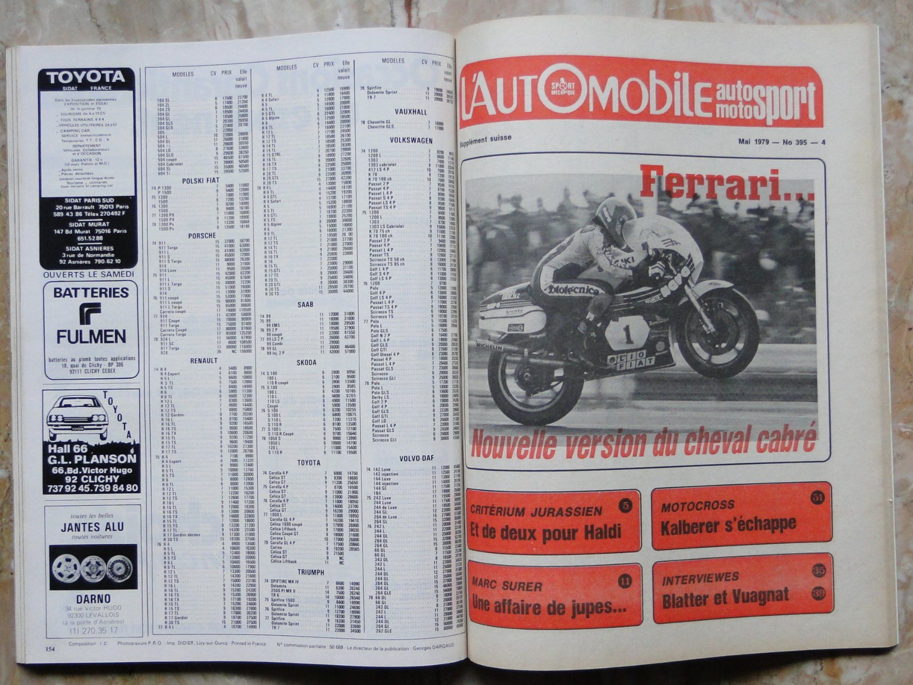 Riviste & Magazine: 3 numéros L'AUTOMOBILE 1976/1979 – Usato da Killwangen venduto da cyrano56 8