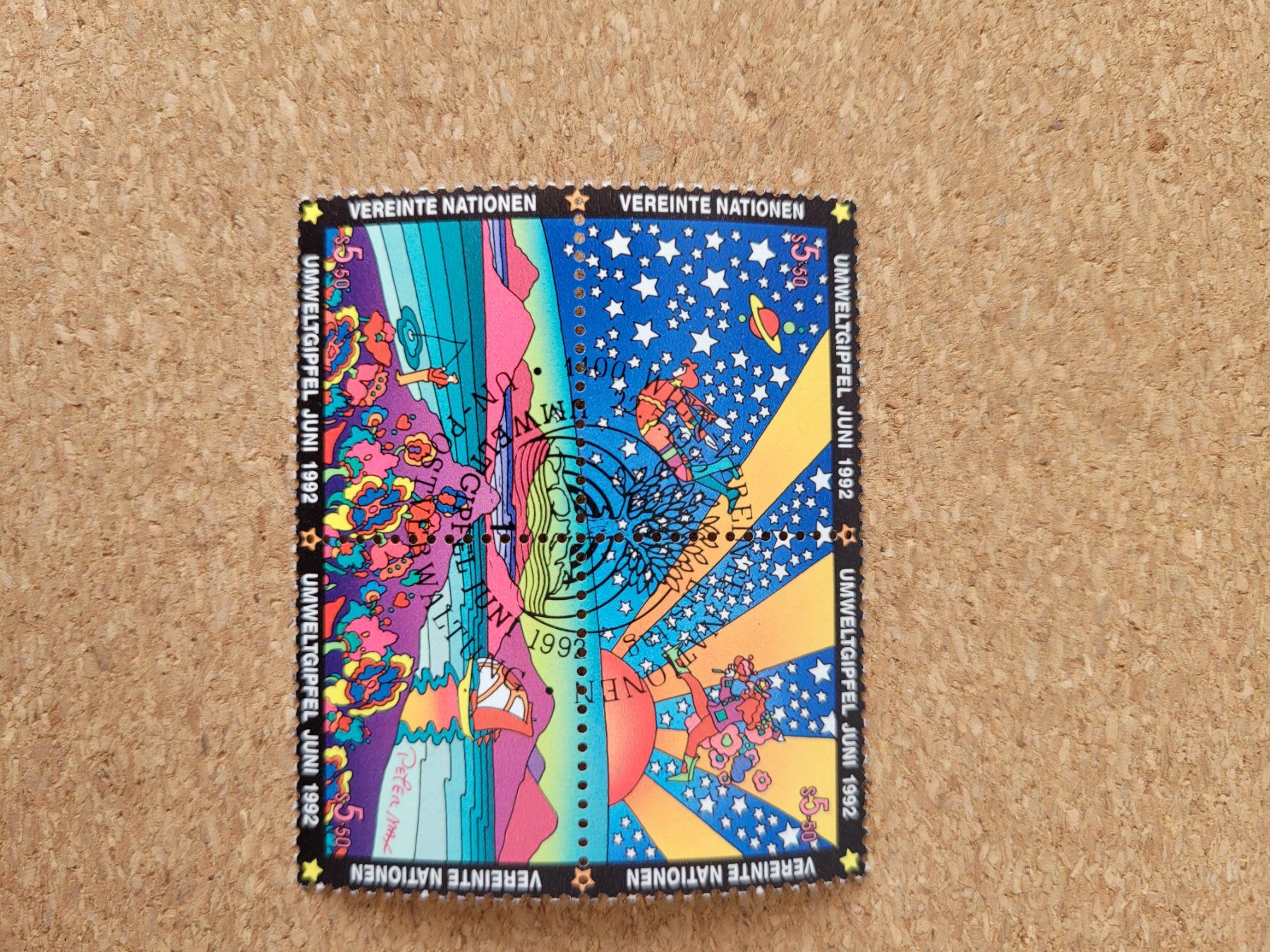 Alle Briefmarken: Umweltgipfel Juni 1992 – Gebraucht aus Inwil von Flower2325