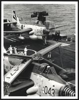 Fotografie Flugzeug Fairey Gannet der Ro