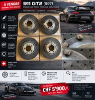 4 Disques en céramique Porsche Gen. 997