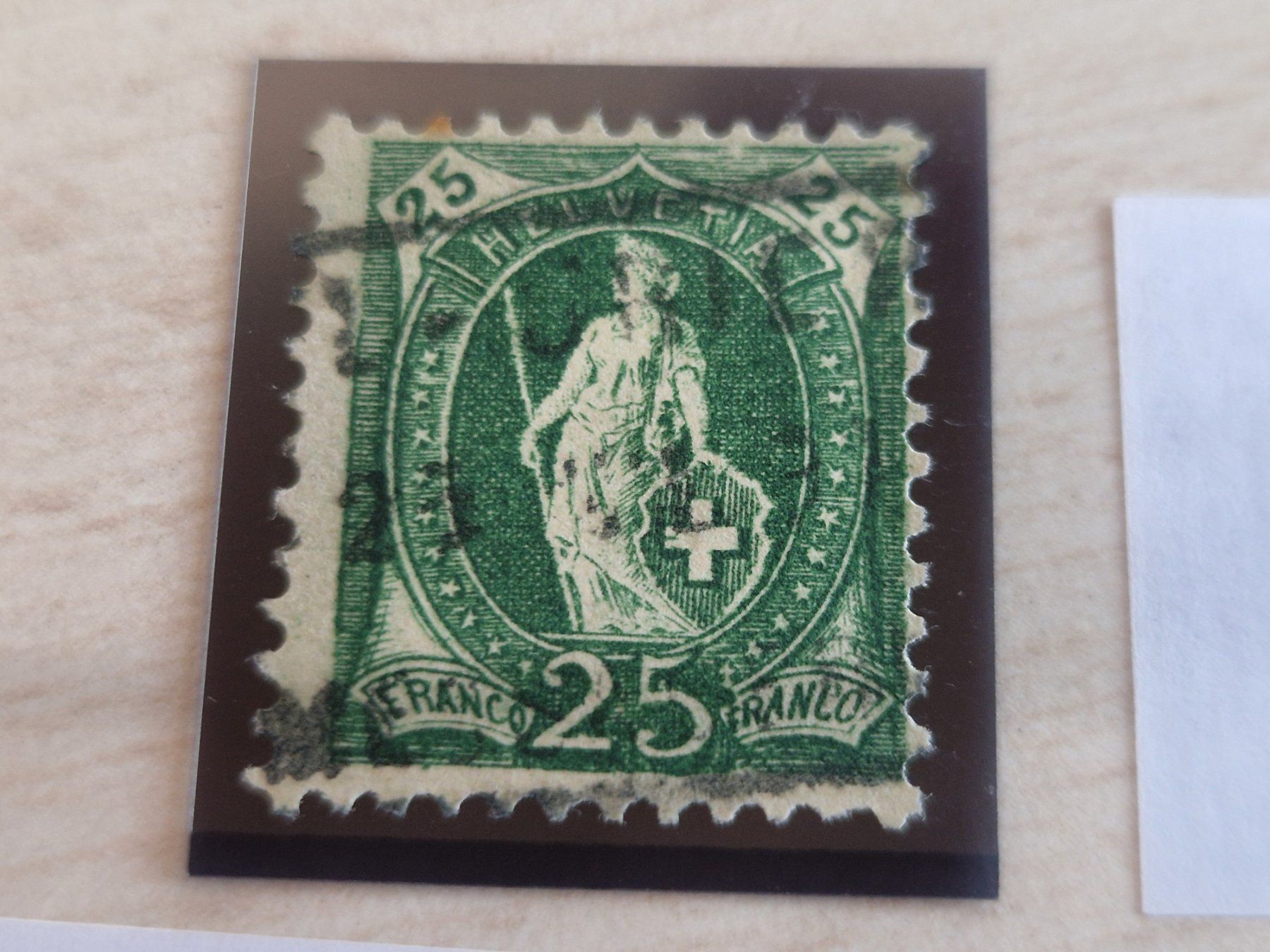Tutti i francobolli: Stehende 67D, 2 St. Top Entwertung, ab 1.- – Usato da Burgdorf venduto da Glossy01 1