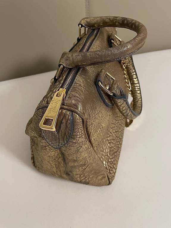 Borse da donna: Gold Leder Handtasche  – Usato da stgallen venduto da vino62 1