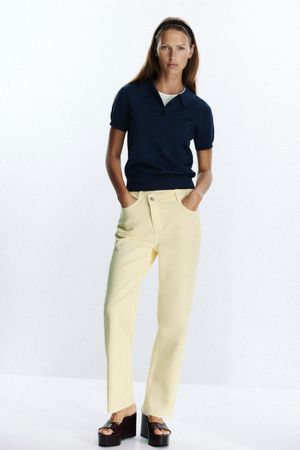 Zara Jeans gelb Grösse 36 neu mit Etikett