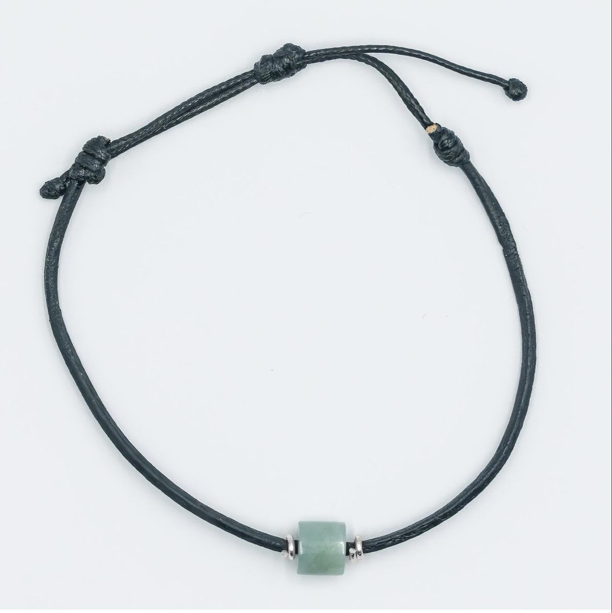 Bracciali & Braccialetti: Lederarmband mit Jade – Nuovo e nell'imballaggio originale da Ruggell venduto da JadeShop 1