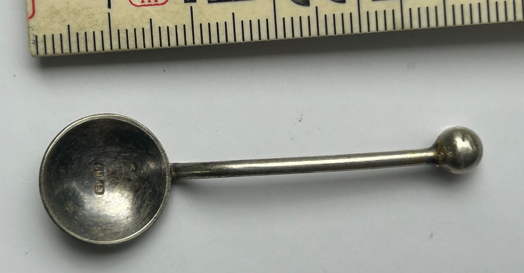 Cucchiai: 6 kleine Salz- oder Gewürzlöffel versilbert – Usato da Nürensdorf venduto da zaro64 2