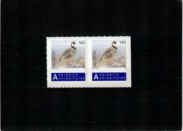 2009 Steinhuhn 1306 Ab stark verschobenes Bild, nur 1 Marke