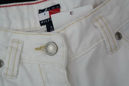 Tommy Hilfiger Mädchen Hose Jeans 3/4 Hose/weiss/Gr.164/neu
