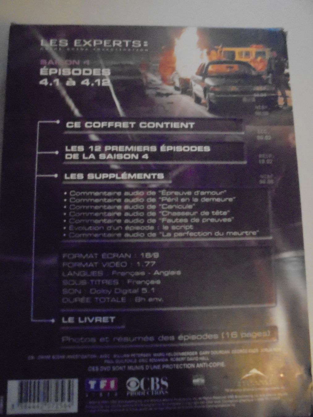 Alle DVDs: "  Les experts saison 4, épisodes 1 à 12 " Coffret 3 DVD – Gebraucht aus Crissier von Promopost 1
