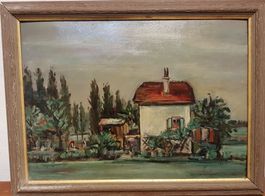 A PETTINEROLI(1902-1978)maison et jardin