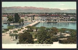 AK Genève, Quai du Mont-Blanc, 1910
