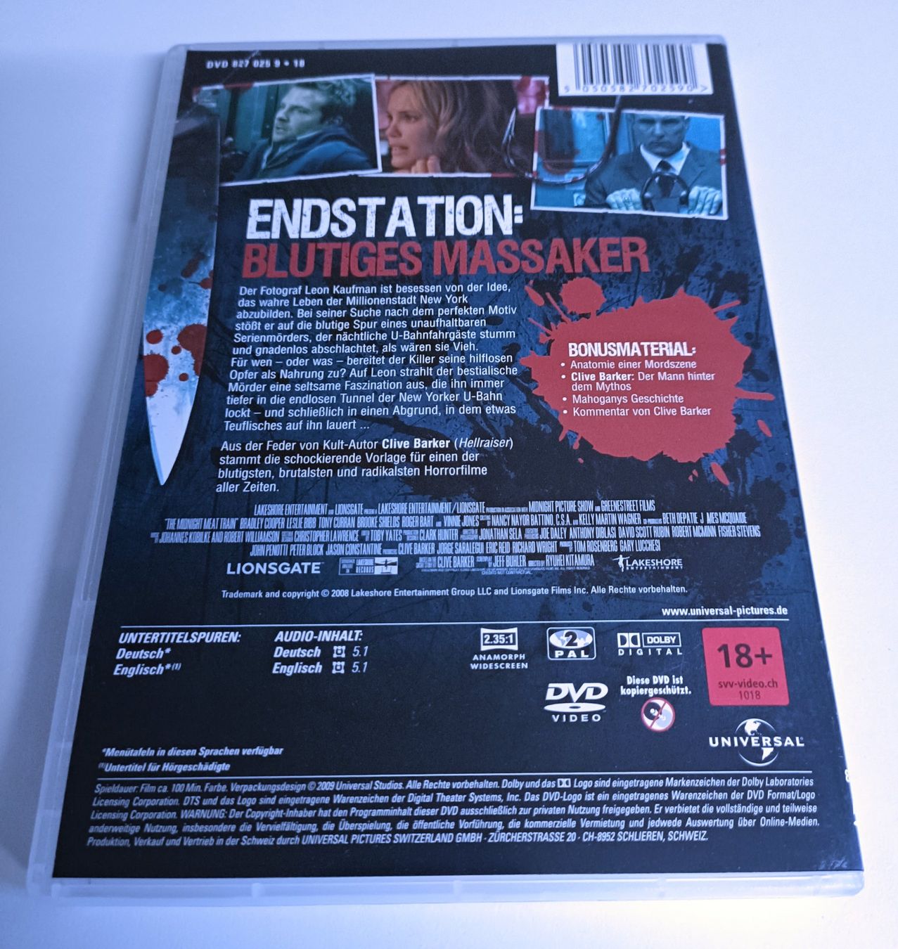 Tutti i DVDs: Midnight Meat Train – Usato da Köniz venduto da Movieportal007 1