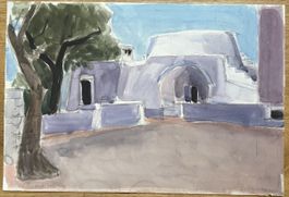 Aquarell Emil Hungerbühler 1970 Gemälde