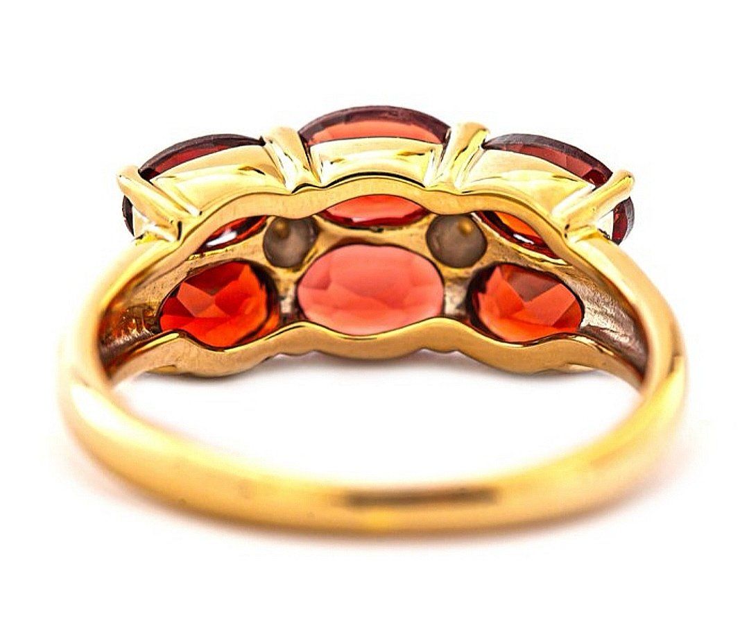 Ringe: 1.50ct Granat Ring 18k Gelbgold – Neu und originalverpackt aus Regensdorf von  4