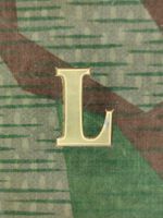 Ord. 1869 Buchstabe L zu Tschako, Gold, Reproduktion