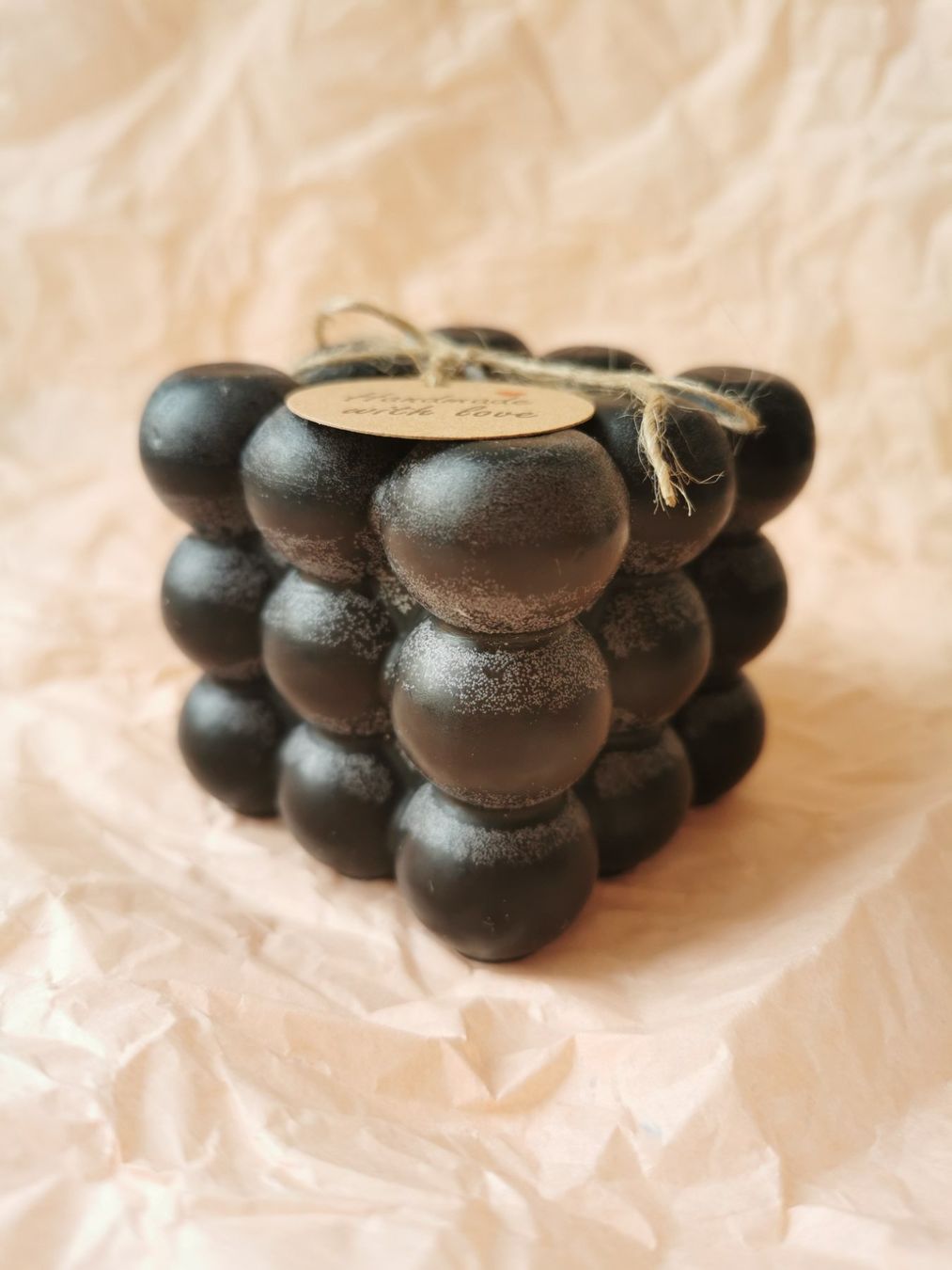 Kerzen: Bubble Kerze schwarz, Bubble Candle black, handgemacht – Neu und originalverpackt aus Wettingen von JasminL92-2