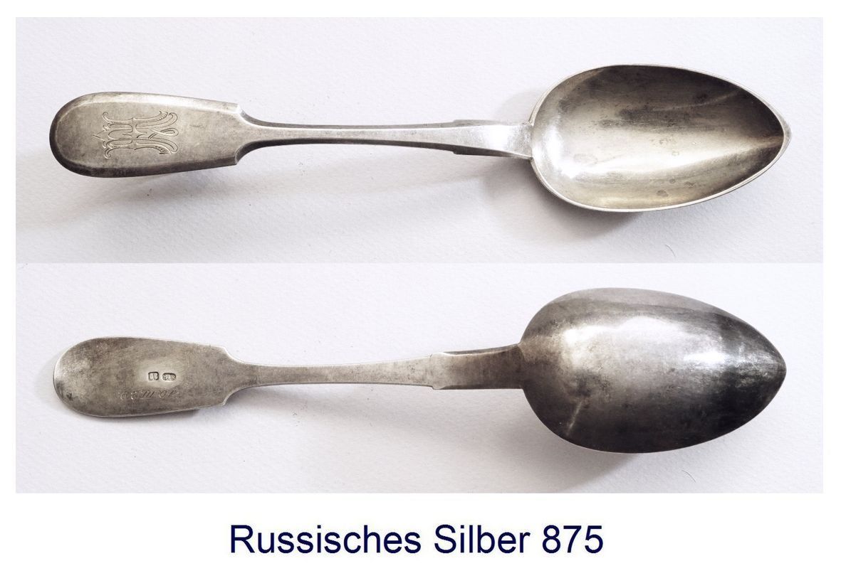 Cucchiai: Grosser russischer Löffel 68.2 g – Usato da Flamatt venduto da samowarow