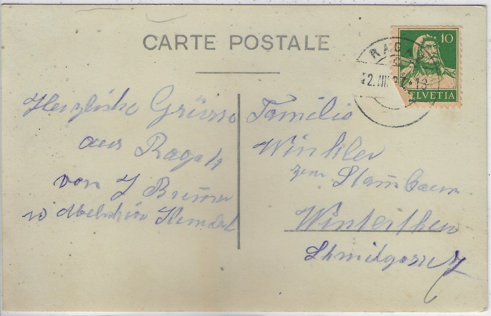 Cartes postales: Bad Ragaz - Generalansicht – D'occasion à Ettingen par Kartenplanet 1