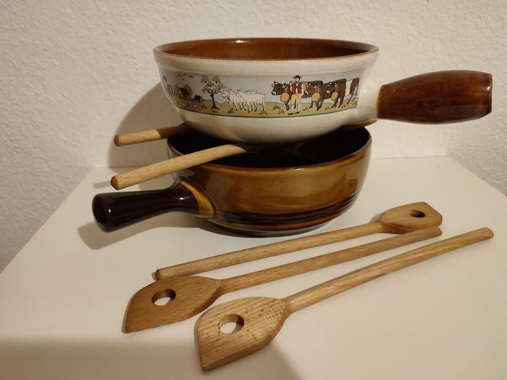 1Stk, Vintage Schweizer Landert 22 Käse-Fondue Topf | Kaufen auf Ricardo