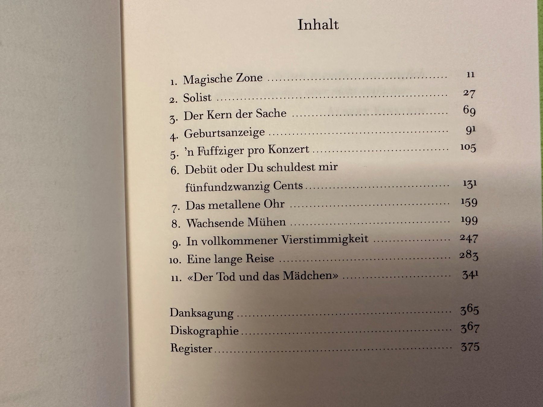 Libri: Arnold Steinhardt: Mein Leben zu viert. – Usato da Zürich venduto da allp 3