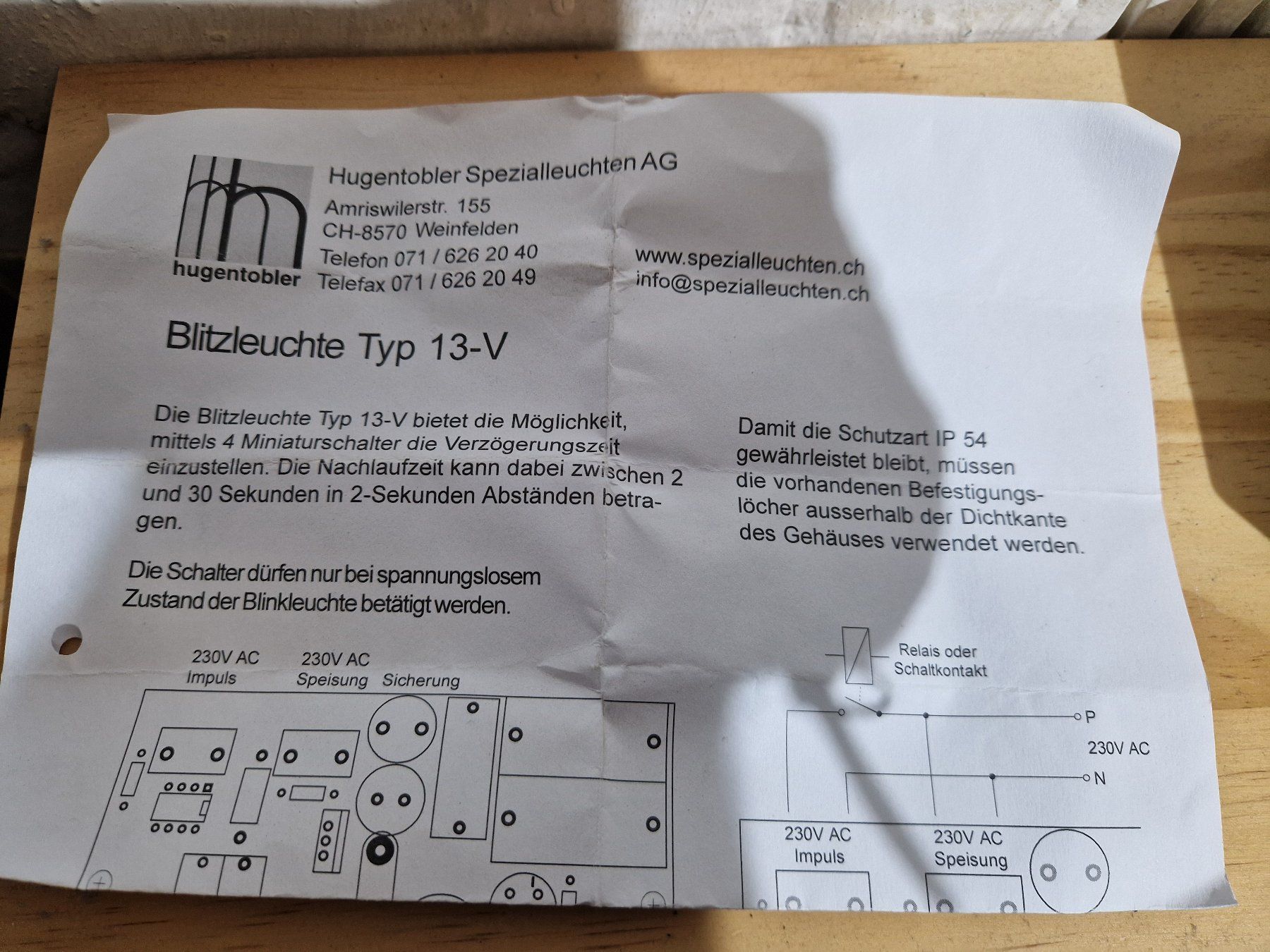 Lampade: Blitzleuchte Typ 13-V 230V – Nuovo (secondo la descrizione) da Seedorf BE venduto da Stibutz 3