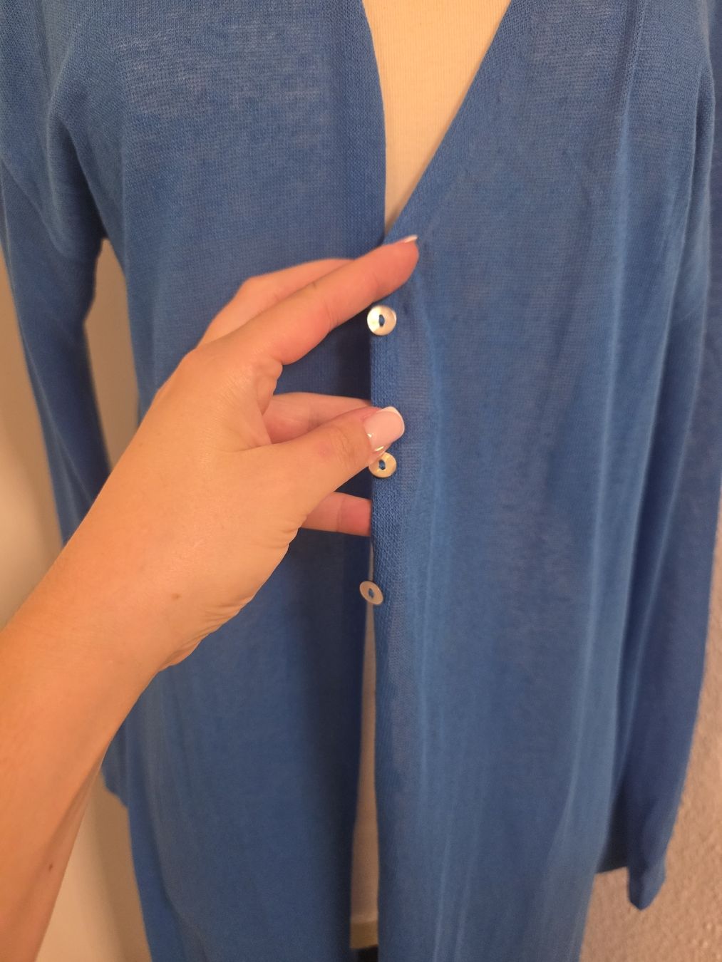 Zara Gilet & Giacche senza maniche: Jacquette Zara bleue - taille L  – Usato da Perly venduto da dayna_46 2