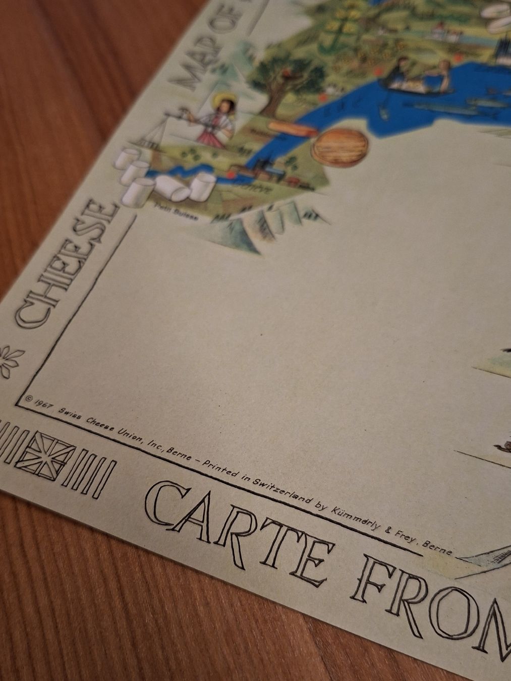 Cartine & Atlanti: Käsekarte Der Schweiz 1967 – Usato da Ganterschwil venduto da HeidiuPeter 3