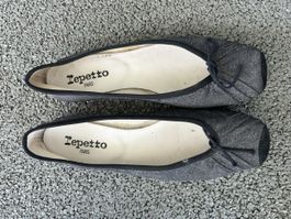 Ballerines Repetto gris pailleté taille 37 occasion