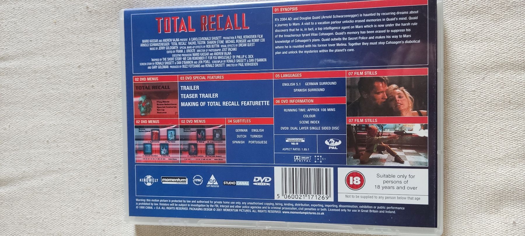 Tous les DVDs: DVD "Total Recall" – D'occasion à Zürich par imago6912 1