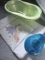 Babybadewanne + Wickelauflage + Töpfchen – Set zu verkaufen