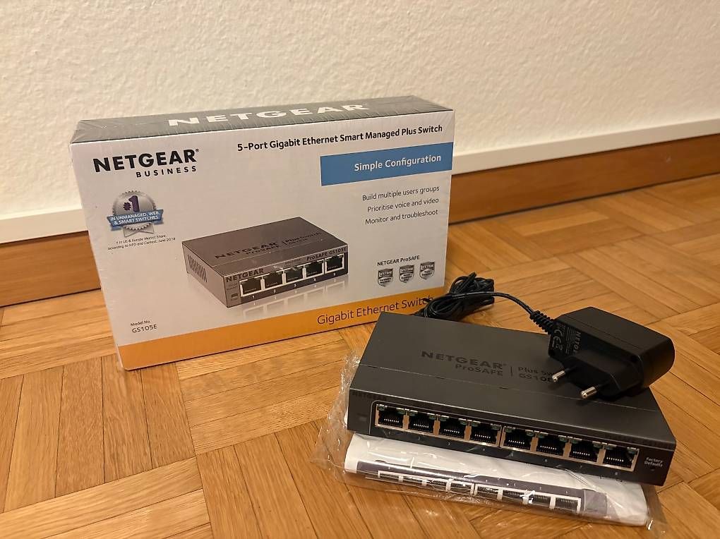 Hub & Switch: 2x Netgear Managed Gigabit Switch – Usato da Oberhasli venduto da mk-engineering