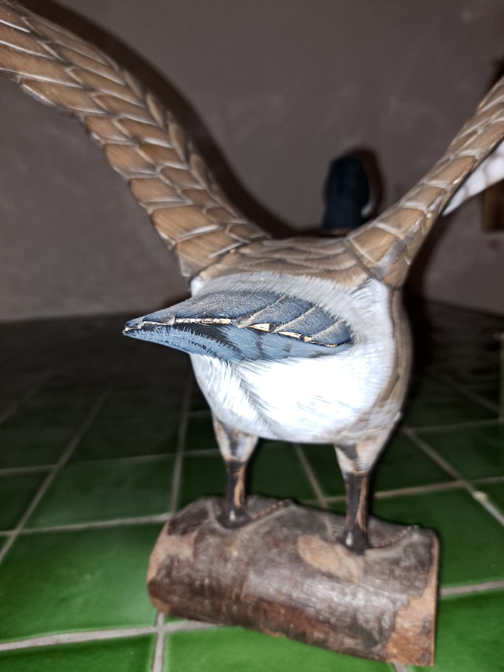 Statuette: Holz Ente Figur Deko, Handgeschnitzt, – Usato da Kölliken venduto da Upcycling-by-Mc-TAM 6
