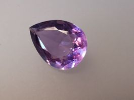Rarität - 1 grosser Amethyste Tropfen 22 x 17 mm, facettiert