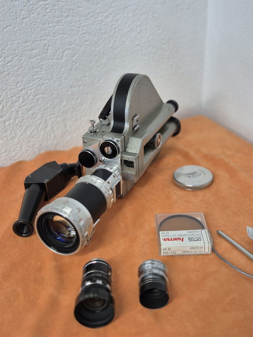 Camcorder: Pathé 16mm Kamera, Berthiot Pan-Cinor, + 2 Objektive, +div. – Gebraucht aus Basel von vintage.watches 7