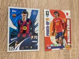 2x Pedri Sammelkarten Adrenalyn WM 2026 + Match Attax Wild
