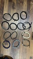 13 Armbänder Set verschiedene Materialien gebraucht