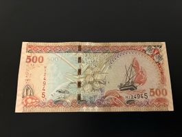 Malediven Banknote 500 Rufiyaa 2006