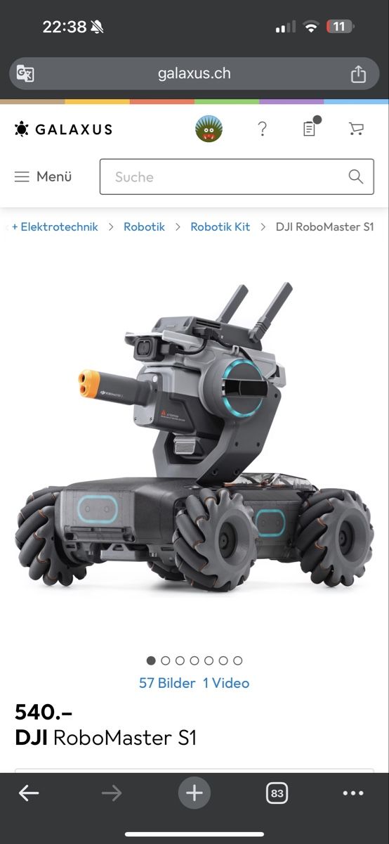 DJI RC Kits de montage: Dji Robomaster S1 Kit – Neuf (Voir description) à Bern par dem_p6b5 1