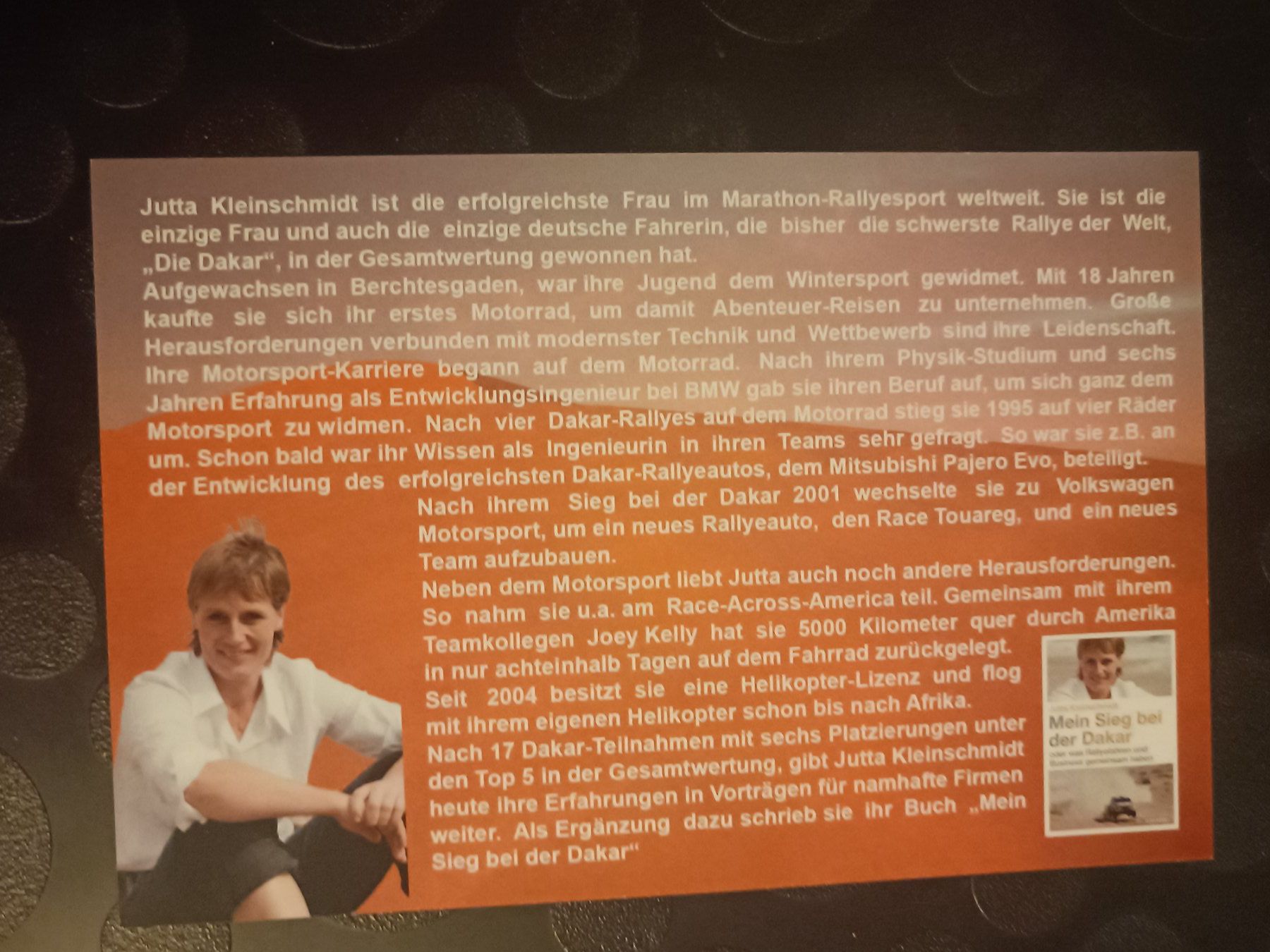 Autographes: Jutta Kleinschmidt - handsignirt – D'occasion à Menziken par Artographs 1
