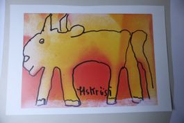 Hans Krüsi - Kunstdruck Kuhbild 35 x 49 cm